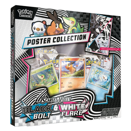 Pokemon Scarlet & Violet 10.5 - Black Bolt & White Flare Poster Collection